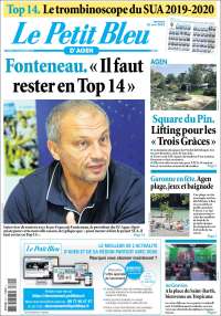 Portada de Le Petit Bleu (Francia)