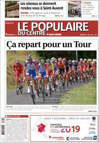 Portada de Le Populaire du Centre (Francia)