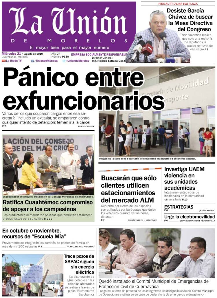 Portada de La Unión de Morelos (M&eacute;xico)