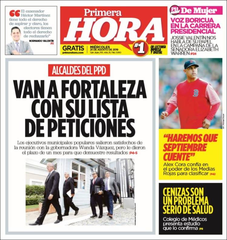 Portada de Primera Hora (Puerto Rico)