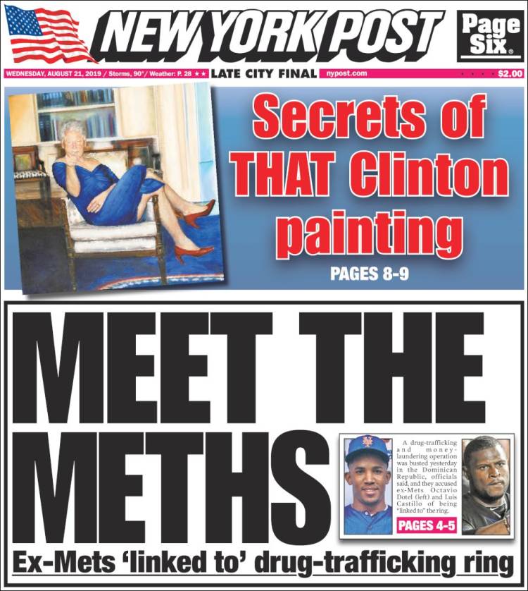 Portada de New York Post (USA)