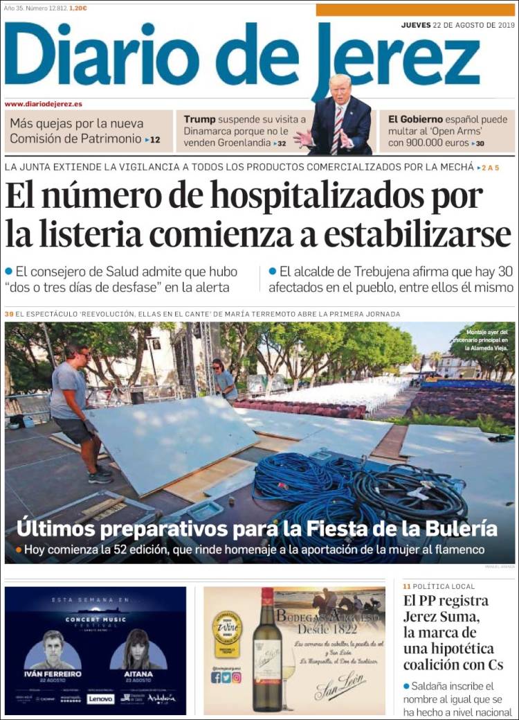 Portada de Diario de Jerez (Espa&ntilde;a)