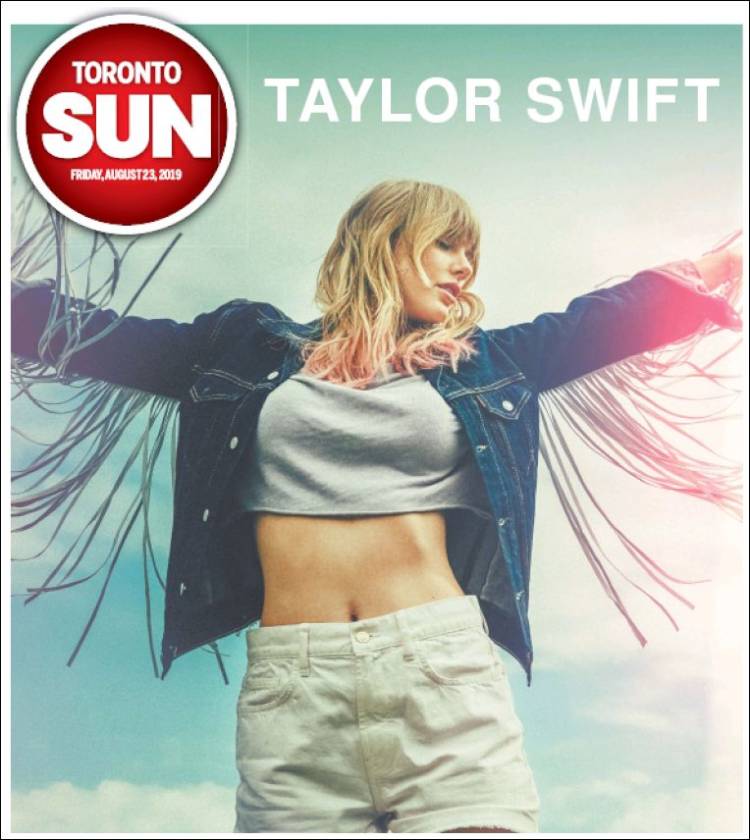 Portada de The Toronto Sun (Canadá)