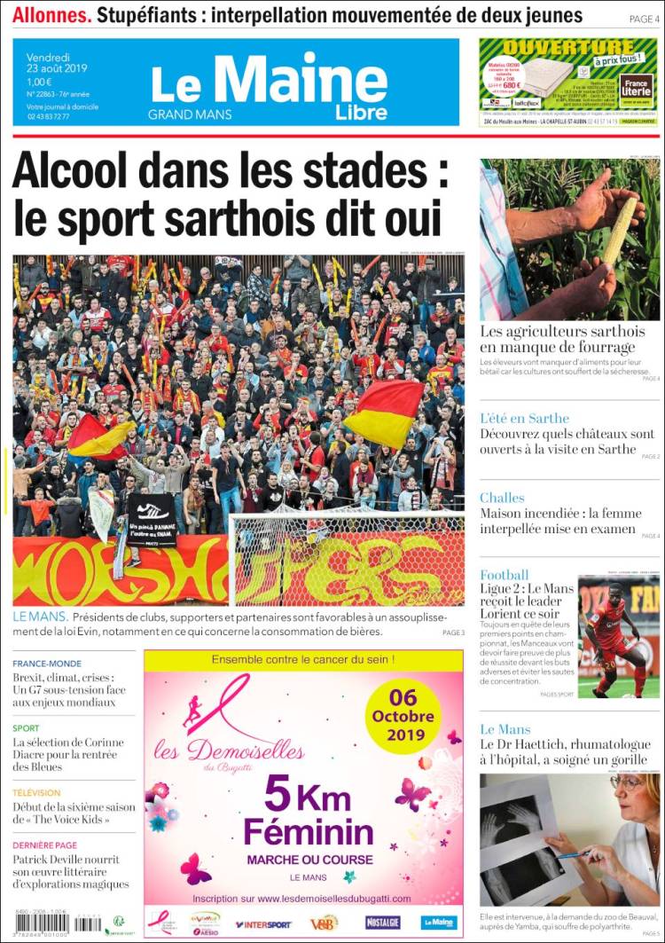 Portada de Le Maine Libre (France)