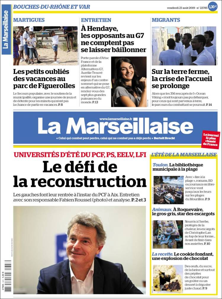Portada de La Marseillaise (France)