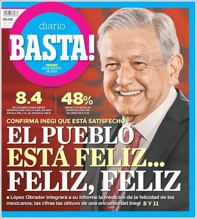 Portada de Diario Basta (M&eacute;xico)