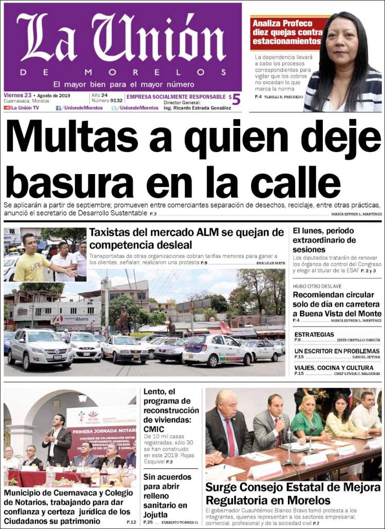 Portada de La Unión de Morelos (M&eacute;xico)