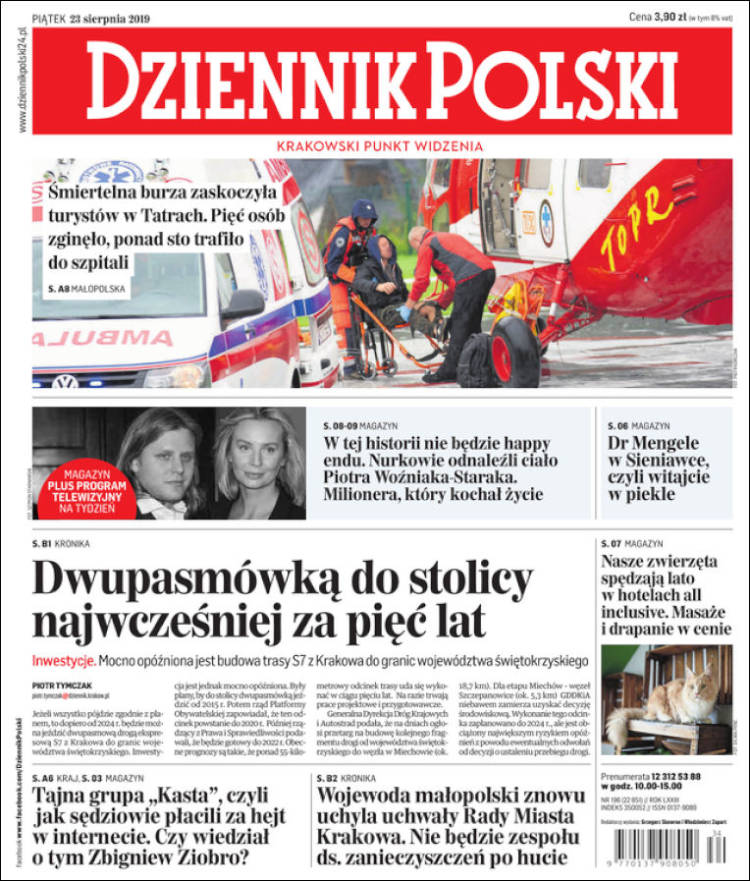 Portada de Dziennik (Polonia)