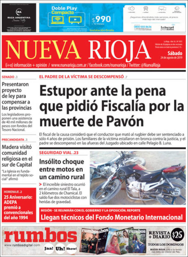 Portada de Nueva Rioja (Argentina)