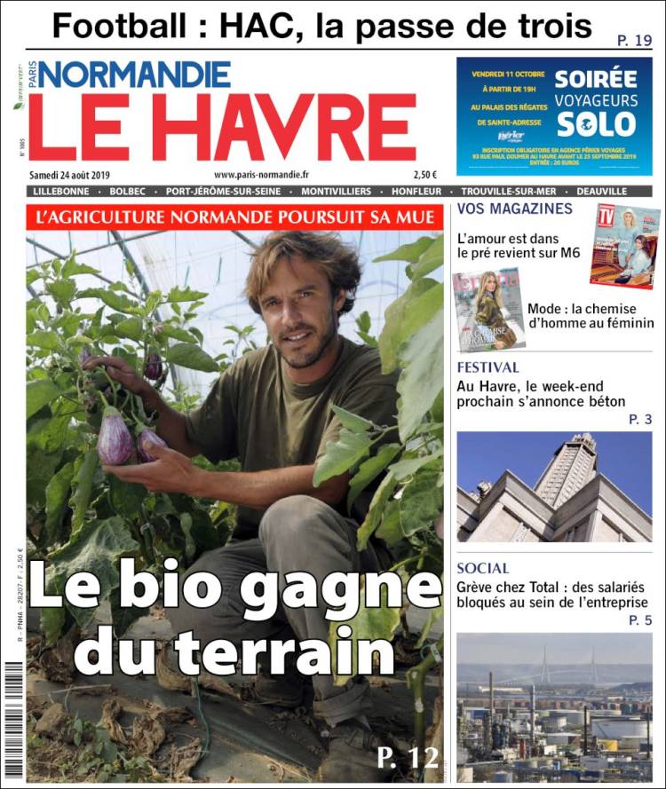 Portada de Le Havre Libre (Francia)