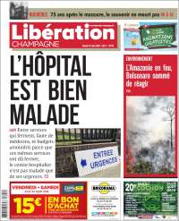 Portada de Libération Champagne (Francia)