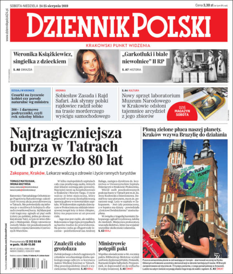 Portada de Dziennik (Polonia)