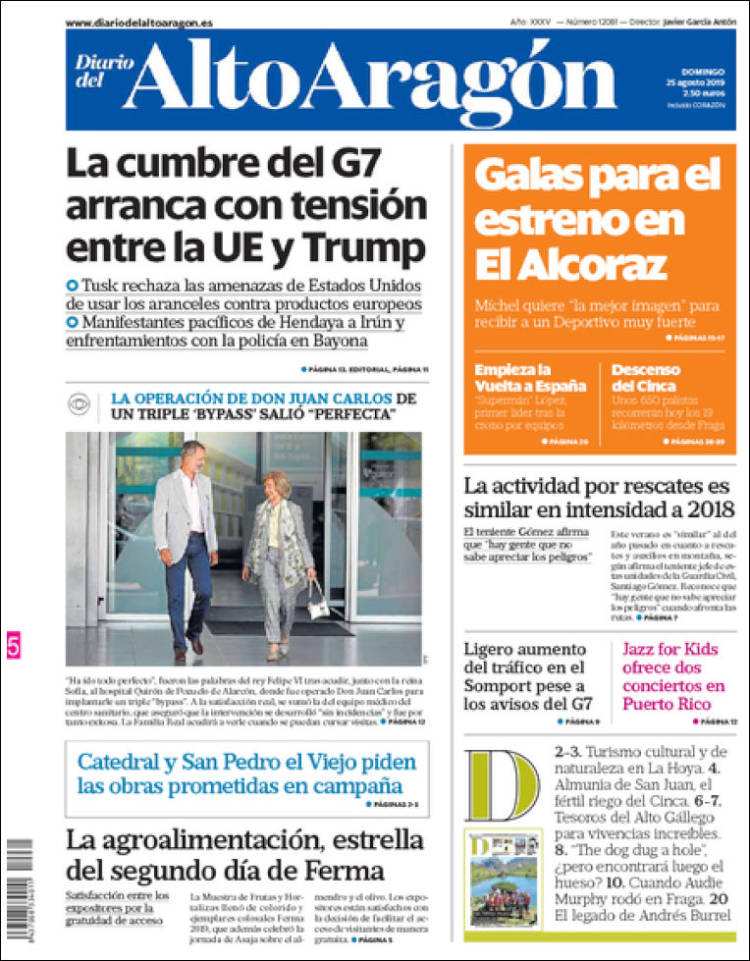 Portada de Diario del AltoAragón (España)