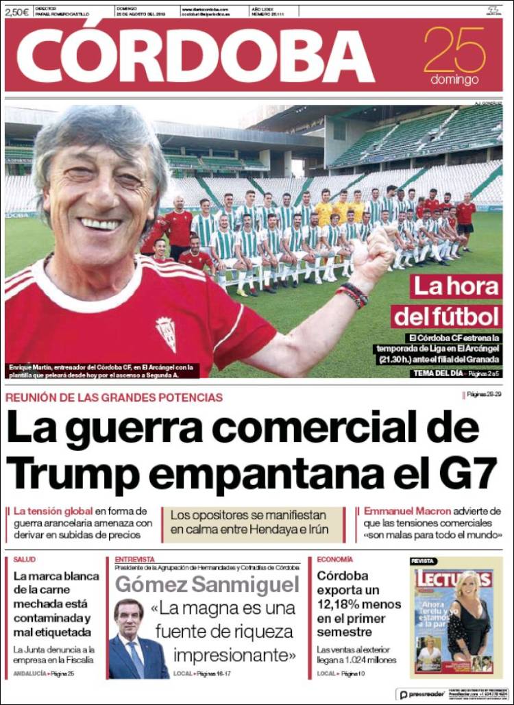 Portada de Diario de Córdoba (España)