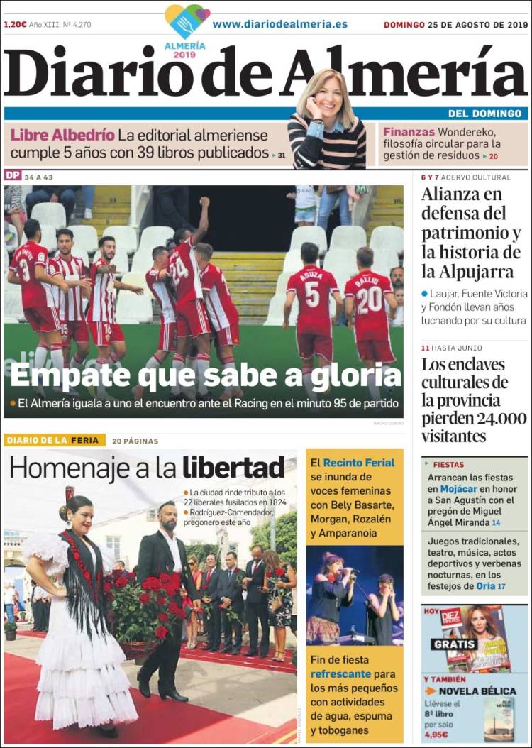 Portada de Diario de Almería (España)