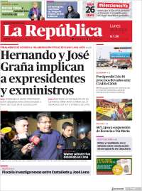 Portada de La Republica (Perú)