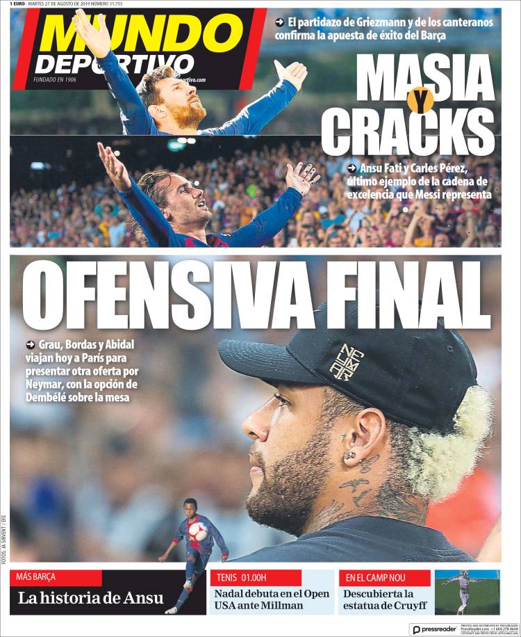 Portada de El Mundo Deportivo (EspaÃ±a)