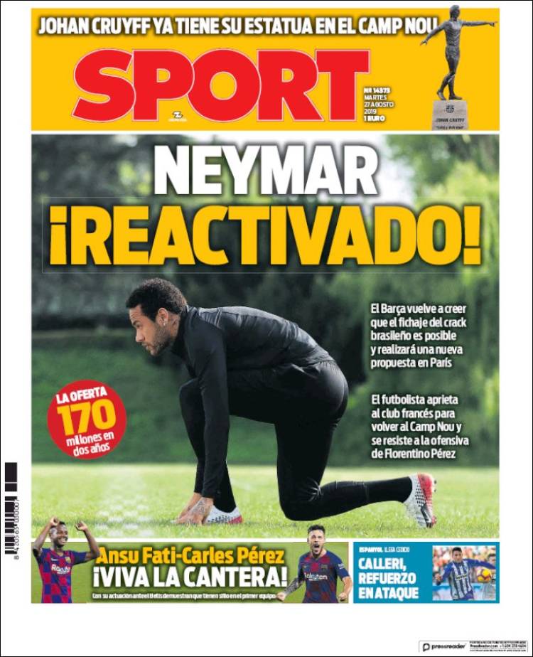 Portada de Sport (EspaÃ±a)