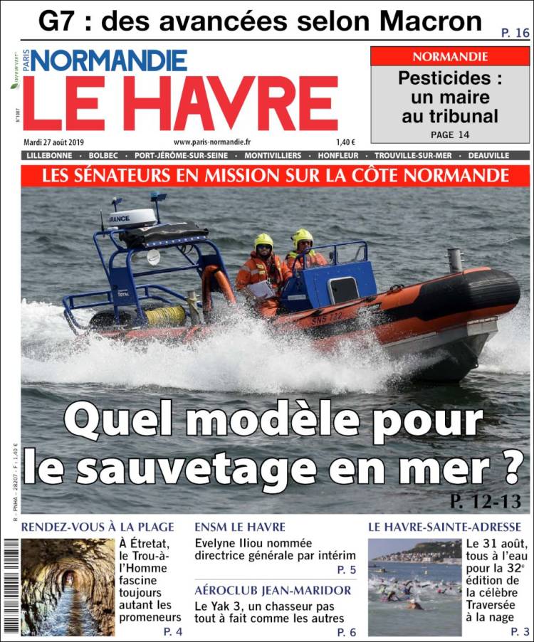 Portada de Le Havre Libre (Francia)
