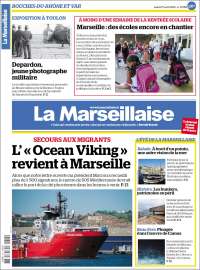 Portada de La Marseillaise (Francia)