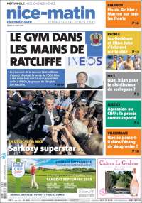 Portada de Nice-Matin (Francia)