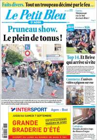 Portada de Le Petit Bleu (Francia)