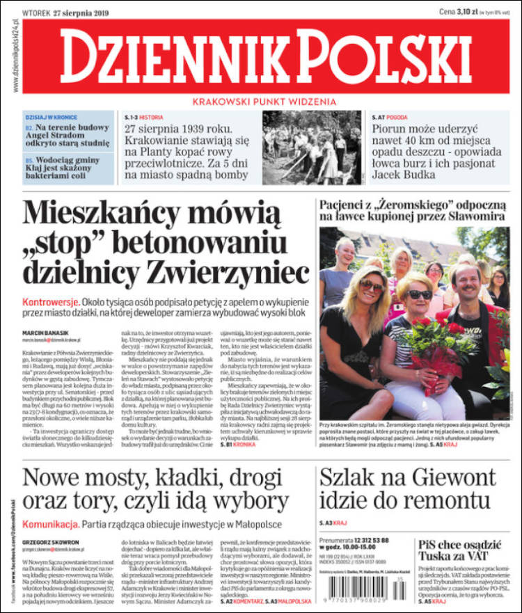 Portada de Dziennik (Polonia)