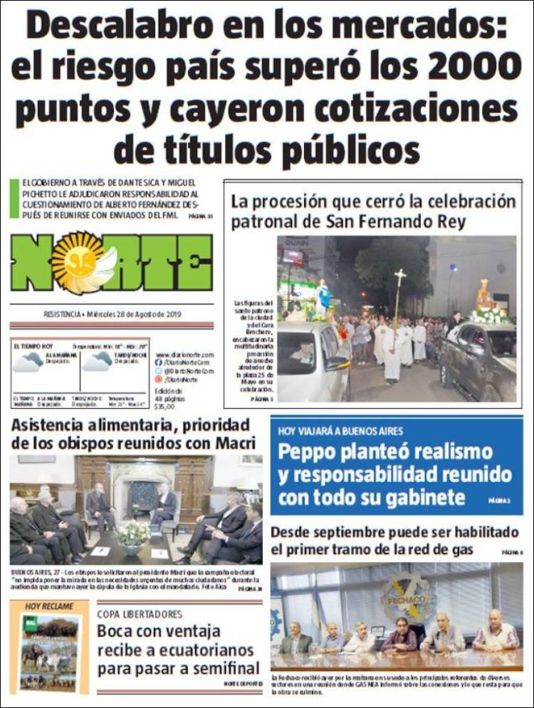 Portada de Diario Norte (Argentina)