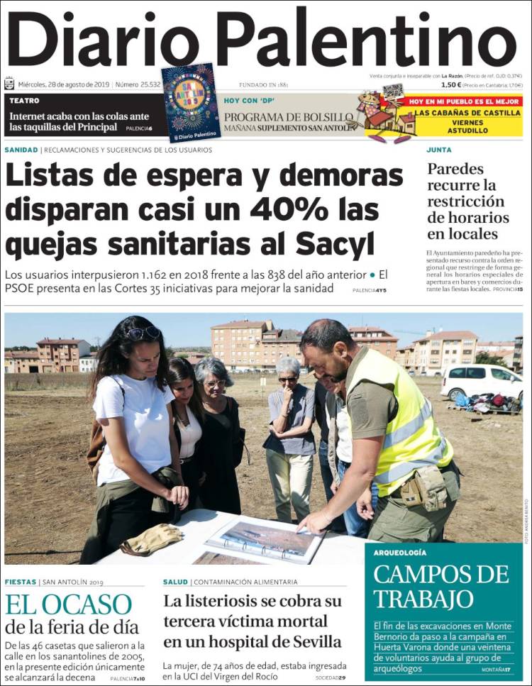 Portada de Diario Palentino (España)