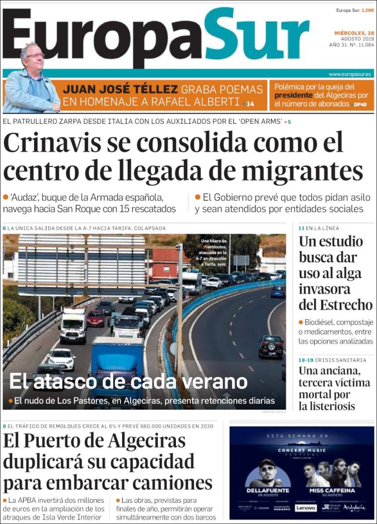 Portada de Europa Sur (España)