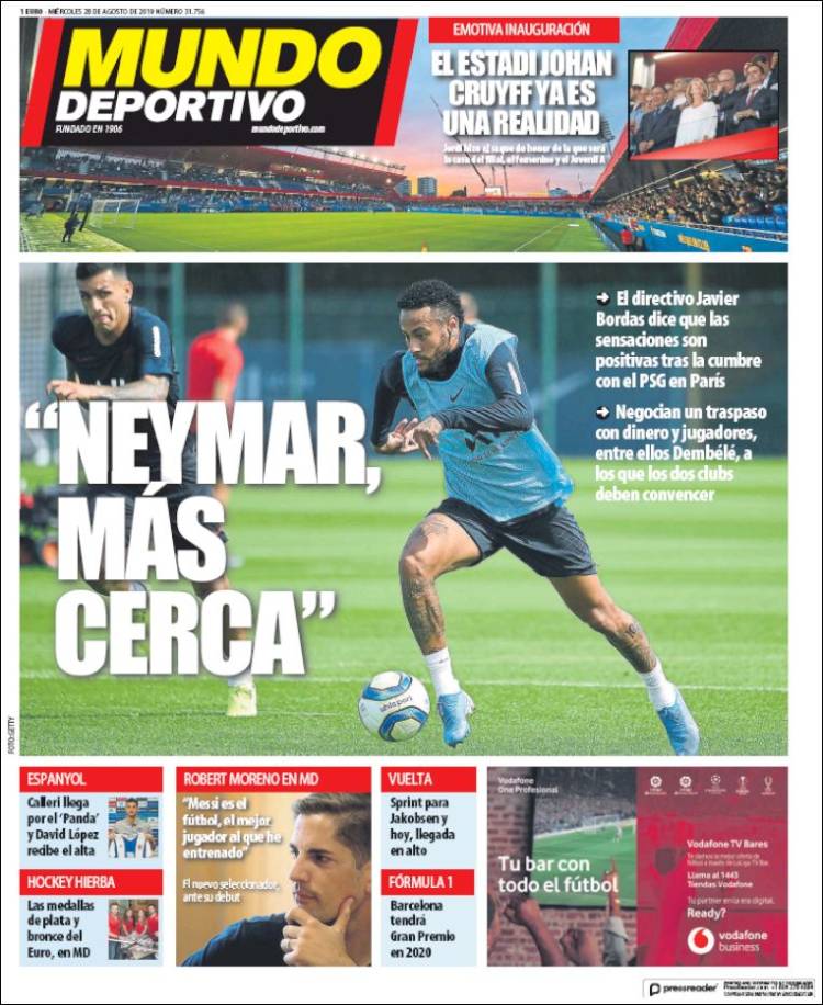 Portada de El Mundo Deportivo (España)