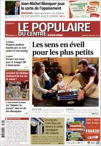 Portada de Le Populaire du Centre (Francia)