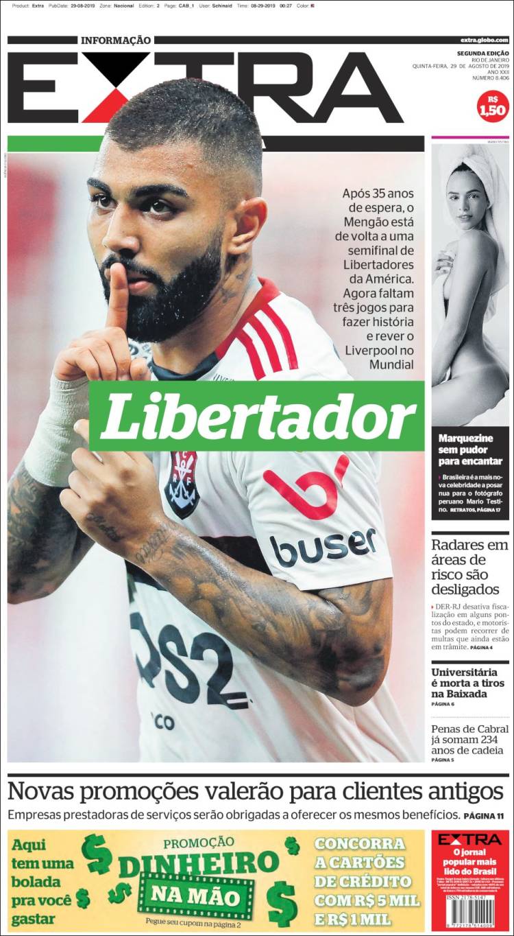Portada de Extra (Brasil)