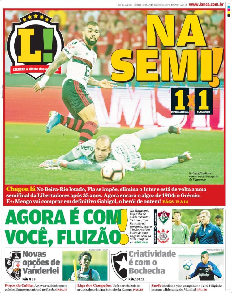 Portada de Lance! (Brasil)