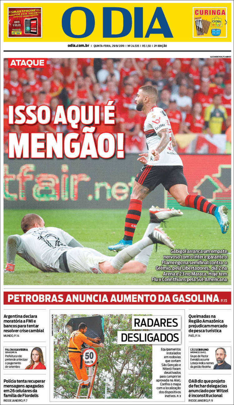 Portada de O Dia (Brasil)