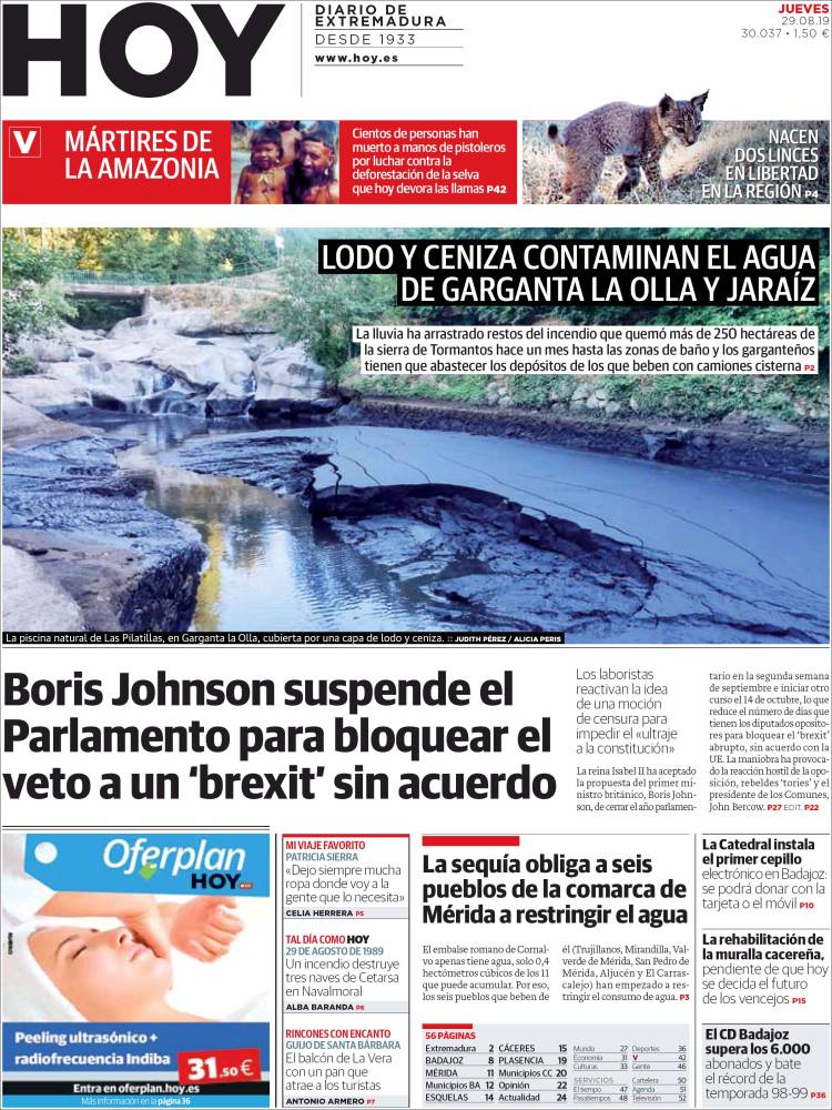 Portada de Hoy - Badajoz (Espa&ntilde;a)