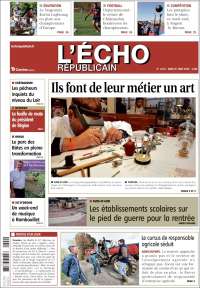 Portada de L'Echo Républicain (Francia)