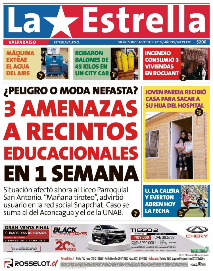 Portada de Estrella de Valparaiso (Chile)
