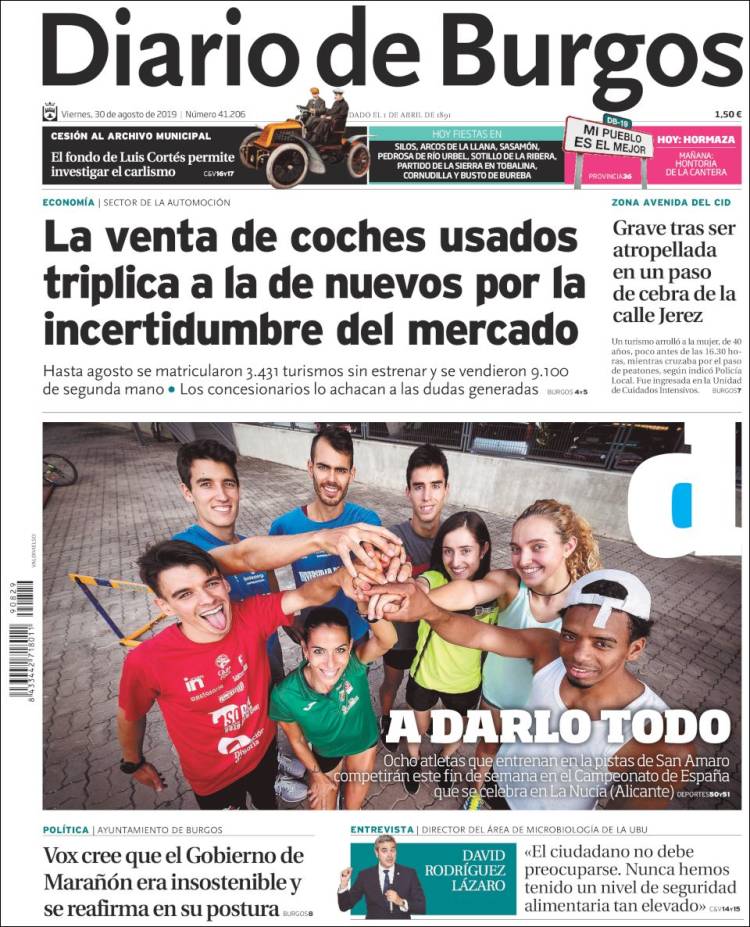 Portada de Diario de Burgos (Espa&ntilde;a)