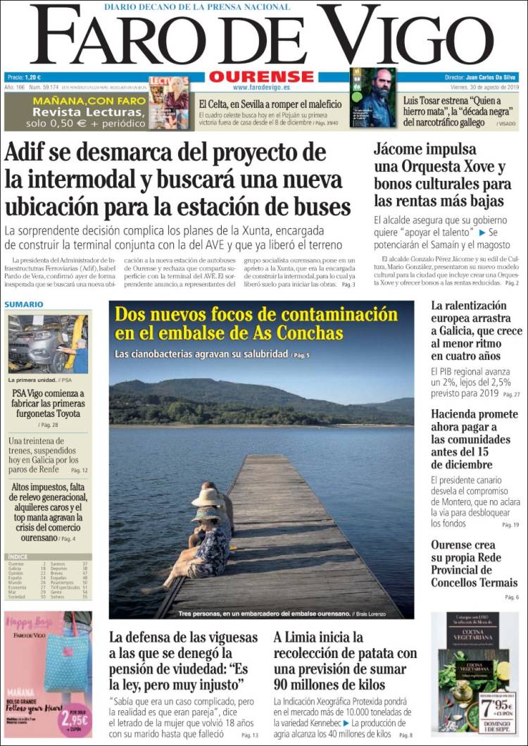 Portada de El Faro de Vigo - Ourense (Espa&ntilde;a)