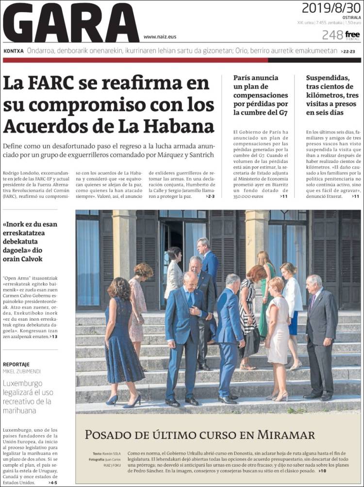 Portada de Gara (Espa&ntilde;a)