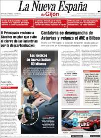 Portada de La Nueva España - Gijón (Espa&ntilde;a)