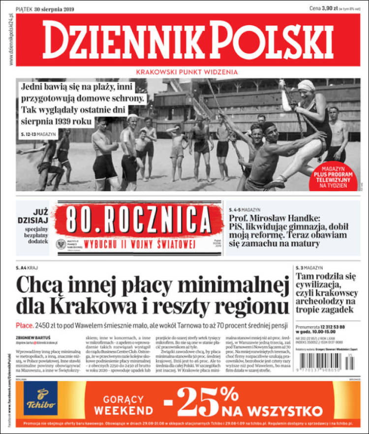 Portada de Dziennik (Polonia)