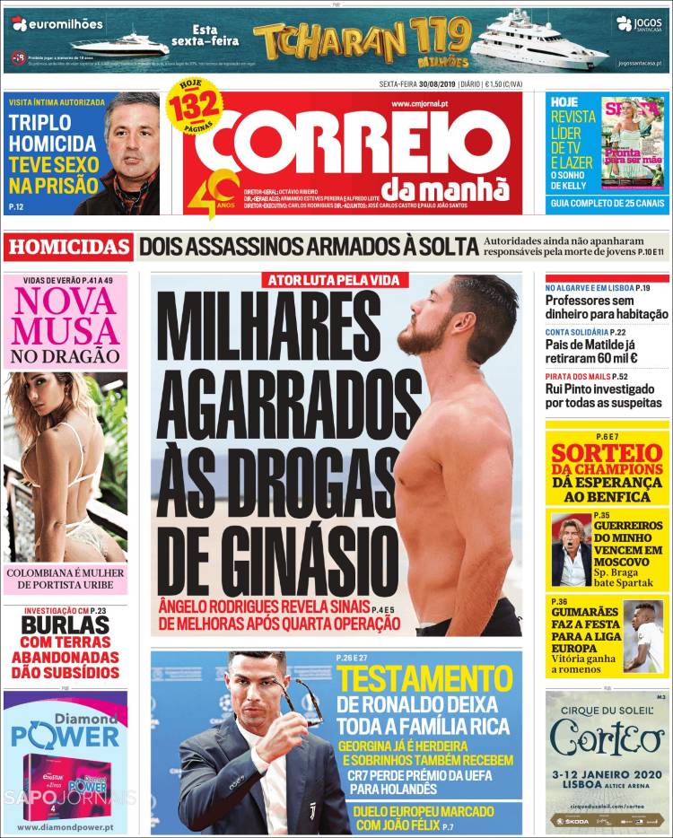 Portada de Correio da Manhã (Portugal)