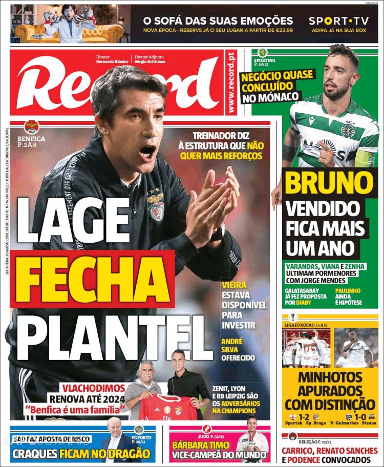 Portada de Record (Portugal)