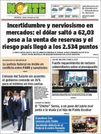 Portada de Diario Norte (Argentina)