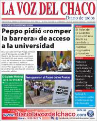 Portada de La Voz del Chaco (Argentina)