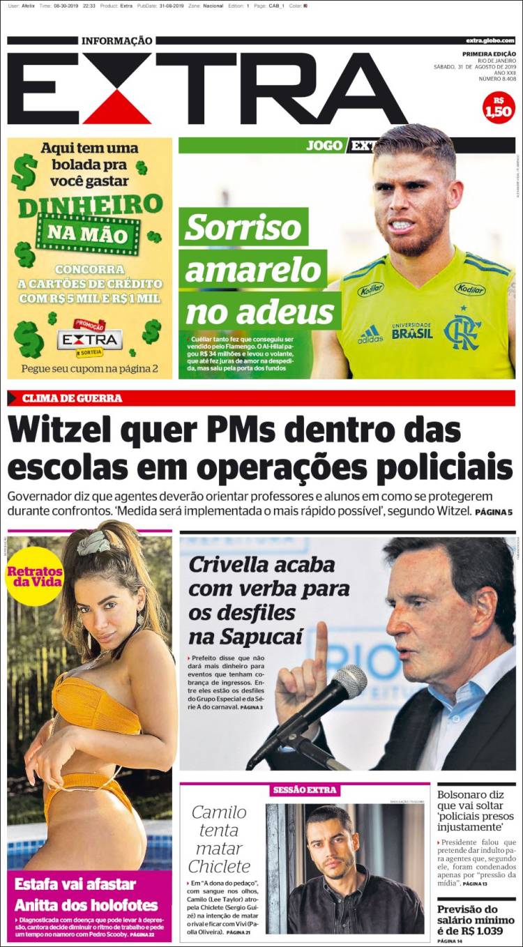 Portada de Extra (Brasil)