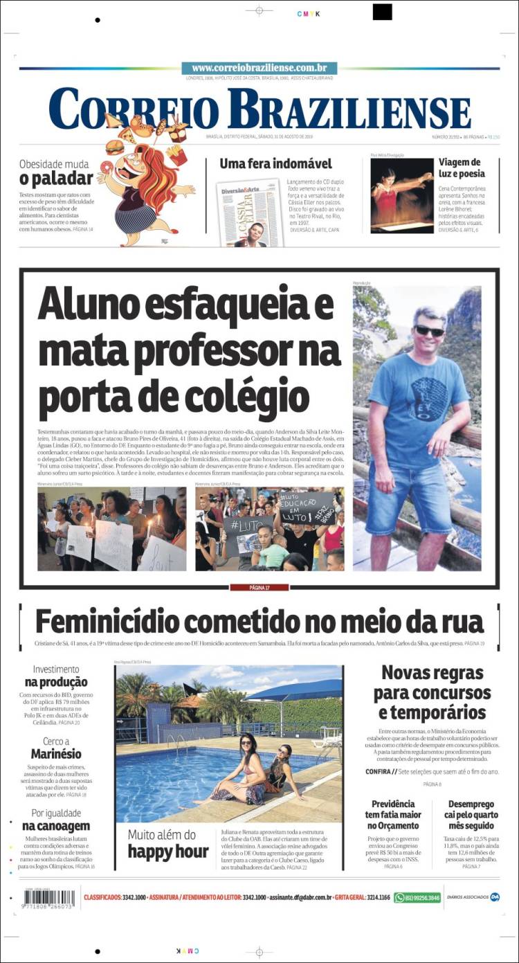 Portada de Correio Braziliense (Brasil)