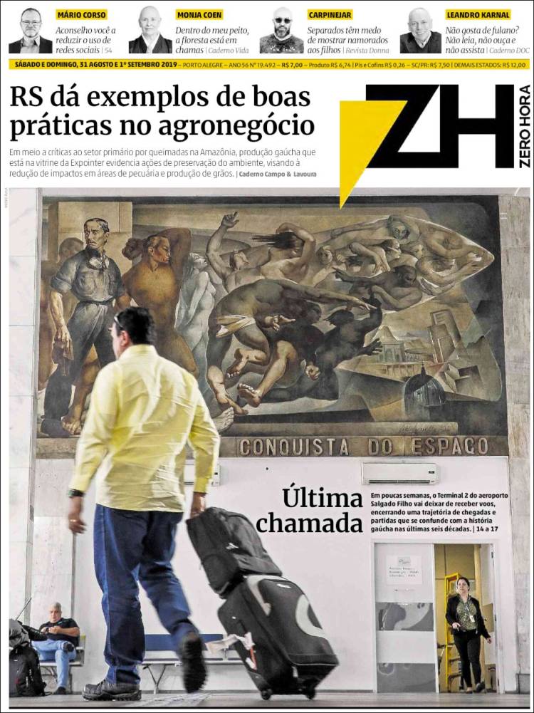 Portada de Zero Hora (Brasil)